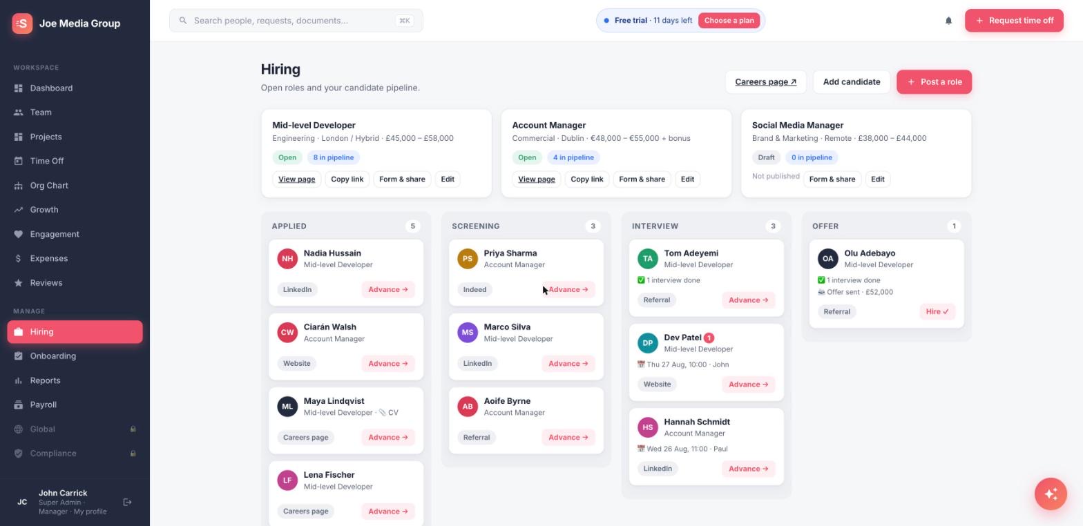 Hiring in Staffvelo